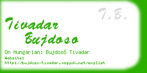 tivadar bujdoso business card