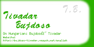 tivadar bujdoso business card